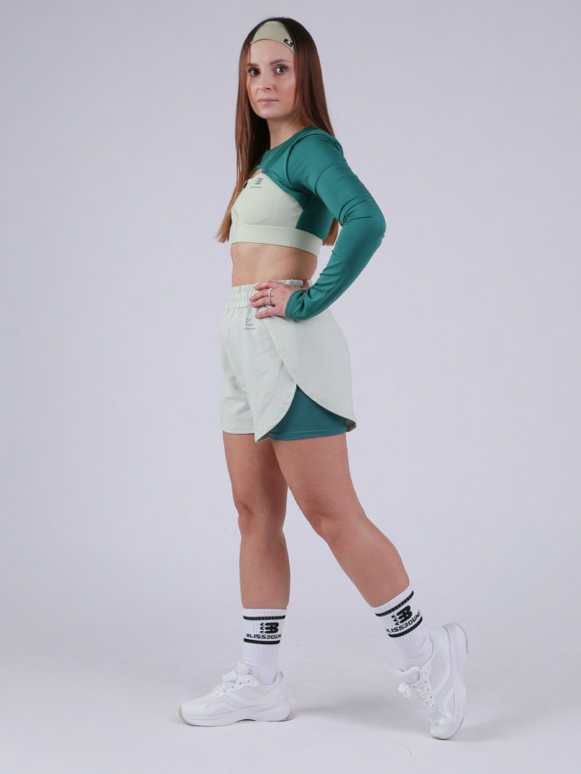 Sports set Long-sleeved Top  + Shorts LADY UPPERCUT