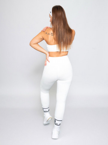 Sports set one-shoulder bra + Leggings ROSE MOTION 